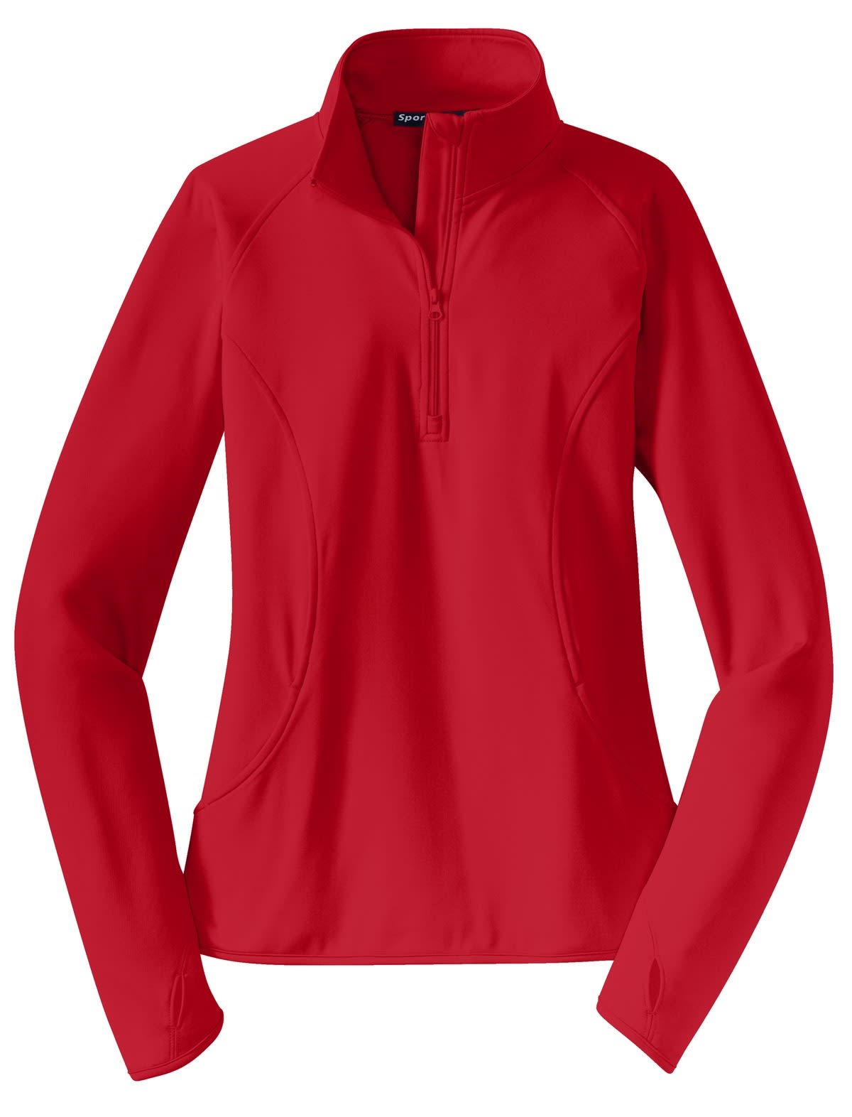 Sport-Tek Ladies Sport-Wick Stretch 1/2-Zip Pullover