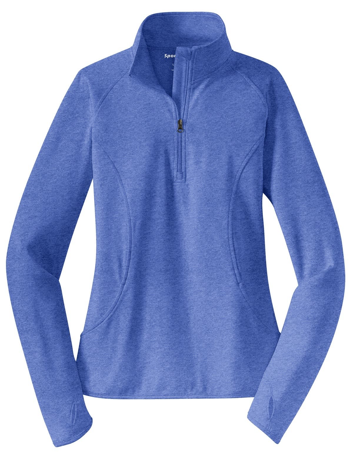 Sport-Tek Ladies Sport-Wick Stretch 1/2-Zip Pullover