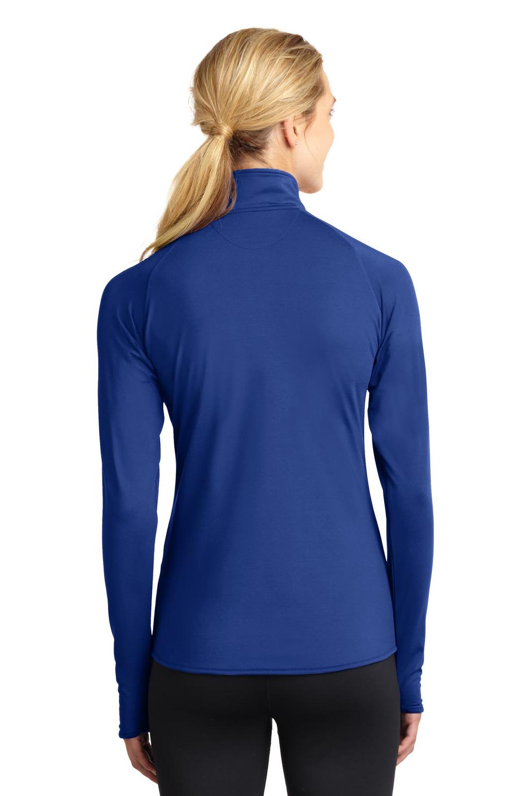 Sport-Tek Ladies Sport-Wick Stretch 1/2-Zip Pullover