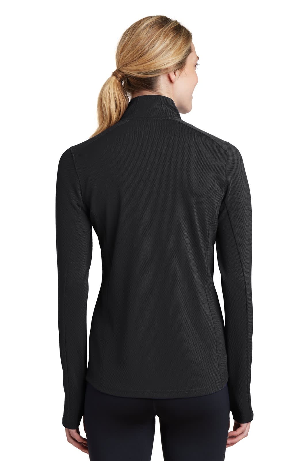 Sport-Tek Ladies Sport-Wick Textured 1/4-Zip Pullover