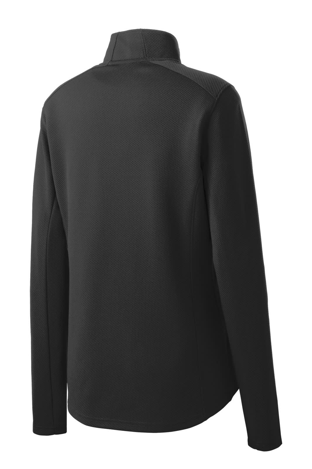 Sport-Tek Ladies Sport-Wick Textured 1/4-Zip Pullover