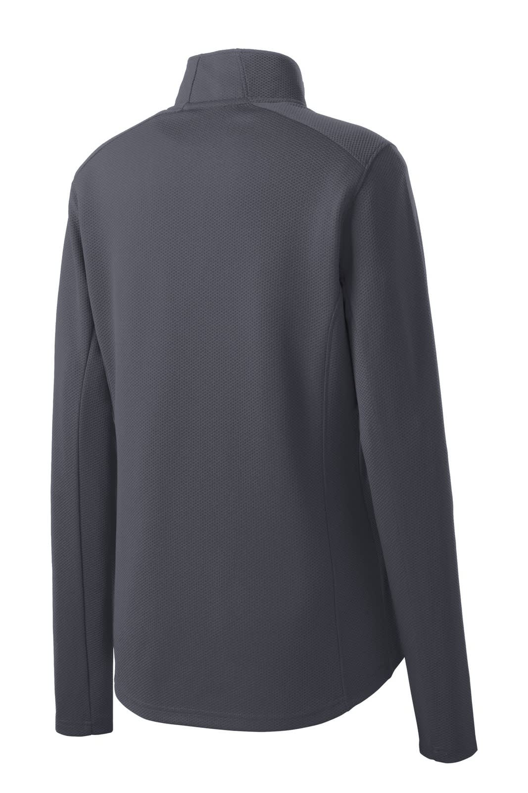 Sport-Tek Ladies Sport-Wick Textured 1/4-Zip Pullover