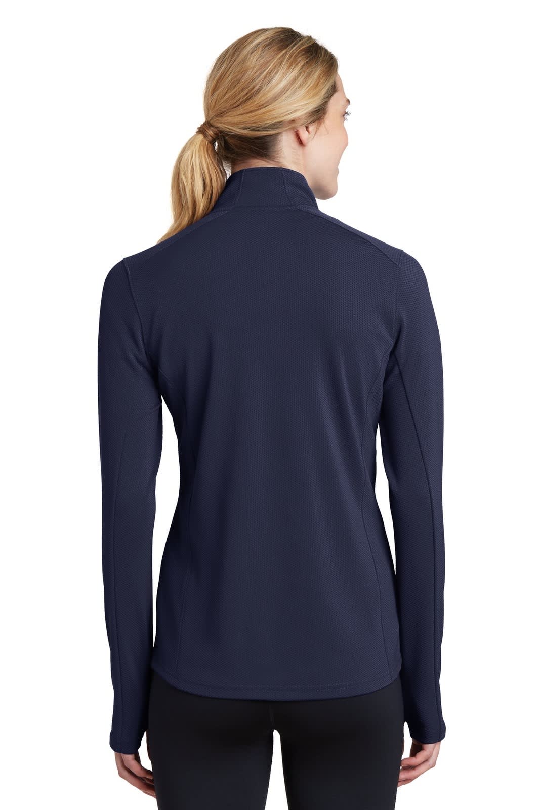 Sport-Tek Ladies Sport-Wick Textured 1/4-Zip Pullover