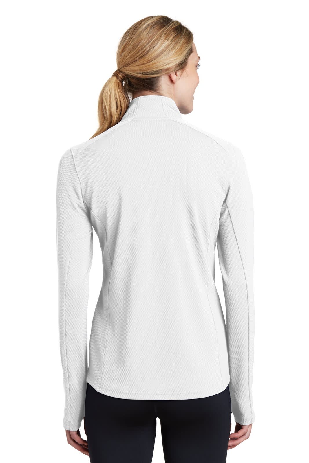 Sport-Tek Ladies Sport-Wick Textured 1/4-Zip Pullover