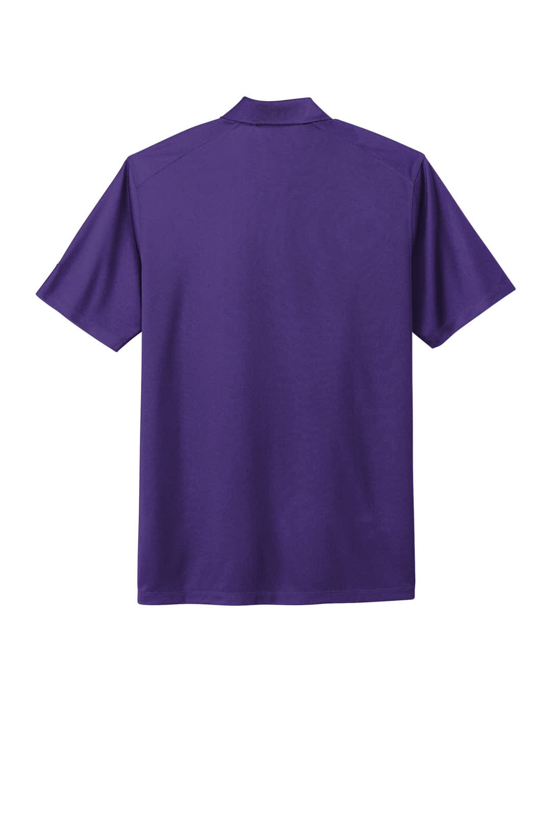 A purple Nike Dri-FIT Micro Pique 2.0 Polo shirt featuring short sleeves and a classic collar.
