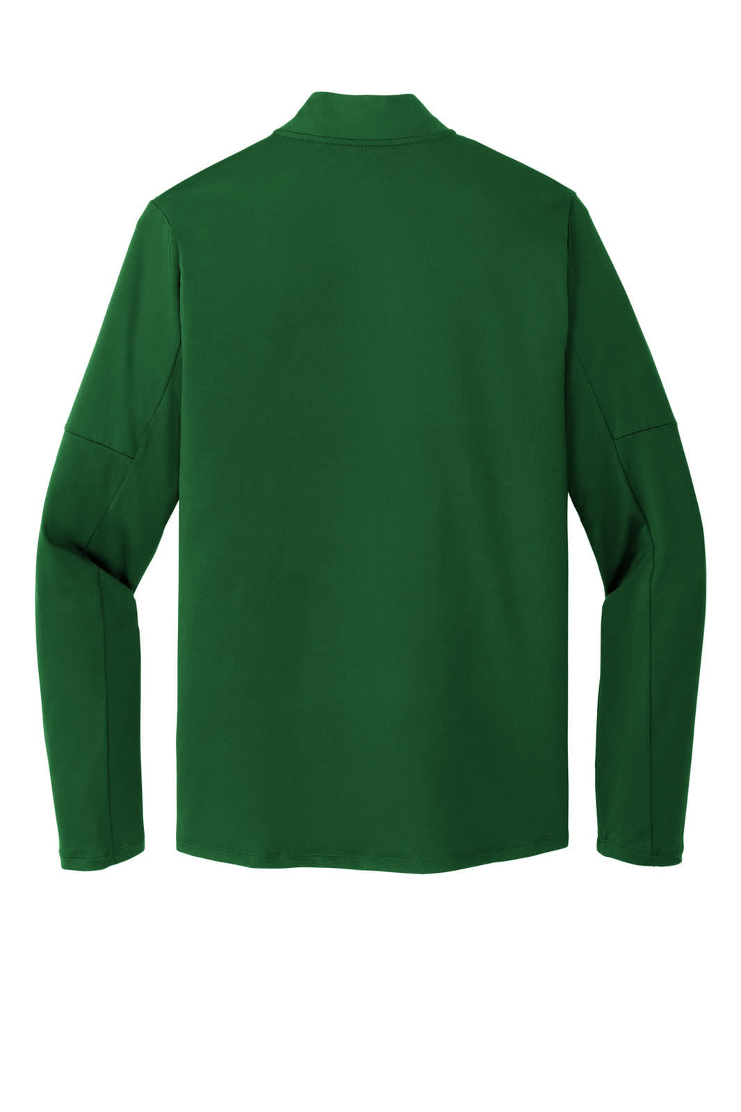 A green Nike Dri-FIT Element 1/2-Zip Top with a back view, featuring a logo on the material.