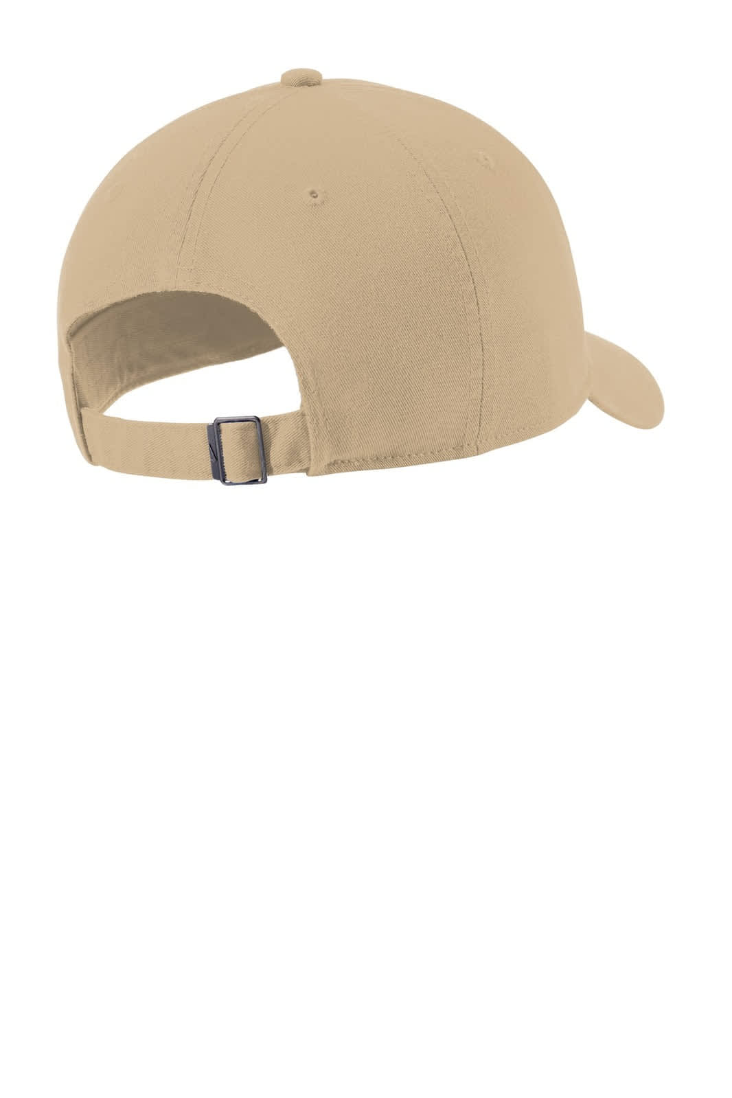 A beige Nike Heritage 86 cap with an adjustable back strap and a curved brim. Features a logo.