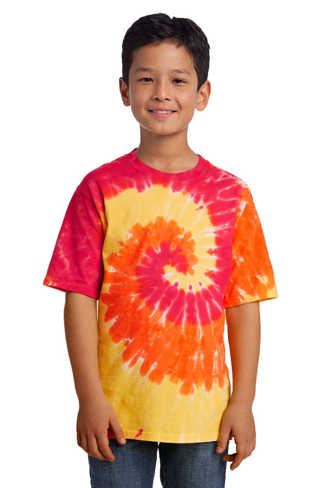 Port & Company - Youth Tie-Dye Tee - PC147Y Image Blaze Rainbow
