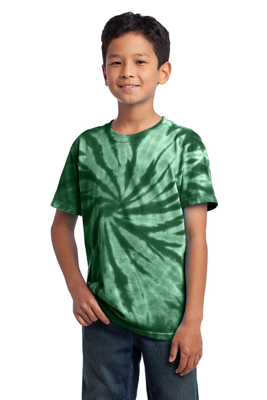 Port & Company - Youth Tie-Dye Tee - PC147Y Image Forest Green