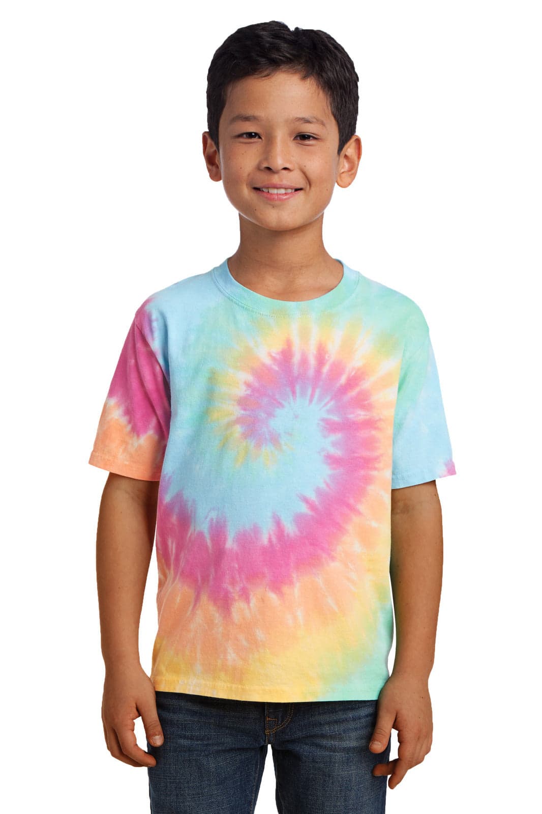 Port & Company - Youth Tie-Dye Tee - PC147Y Image Pastel Rainbow