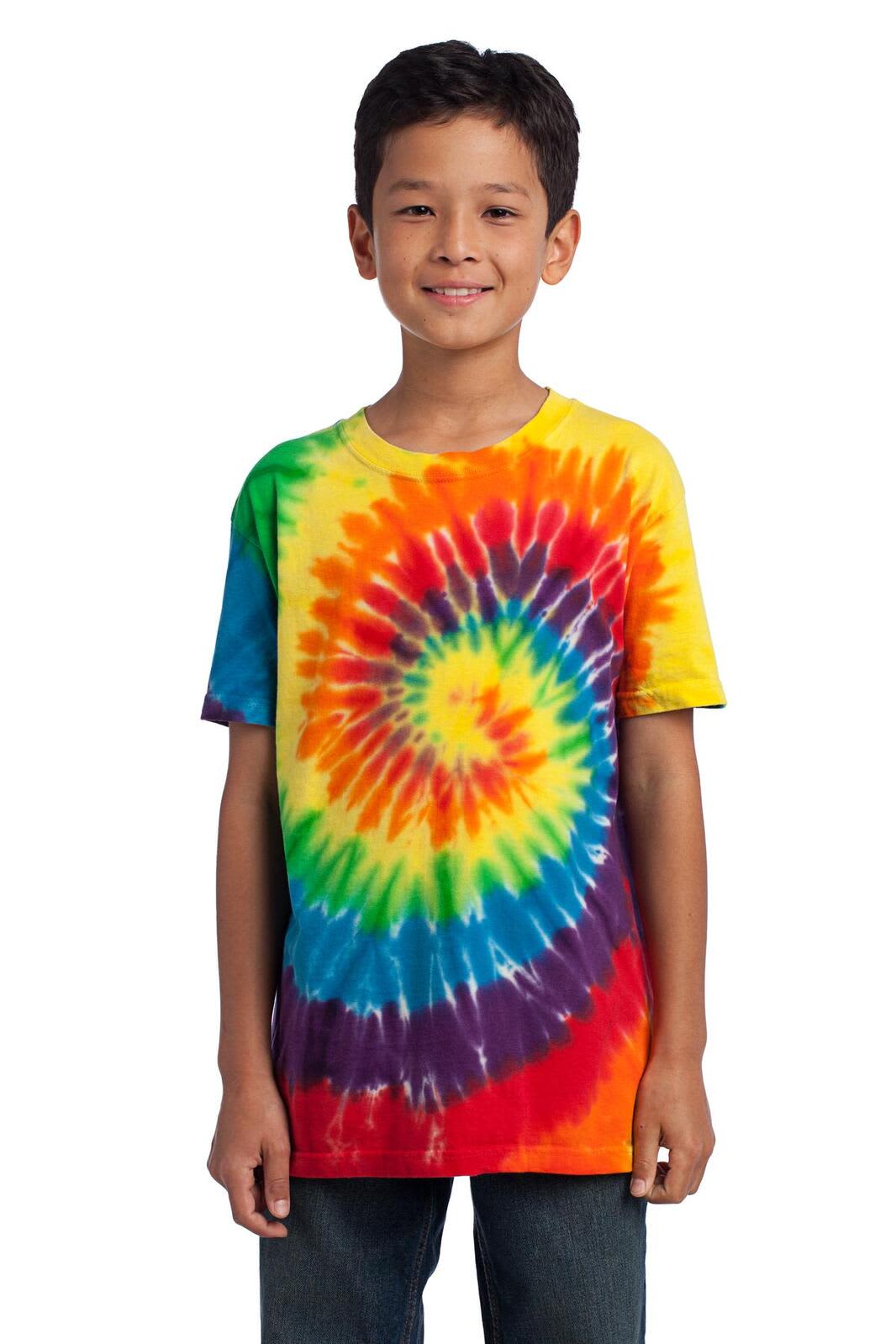 Port & Company - Youth Tie-Dye Tee - PC147Y Image Rainbow