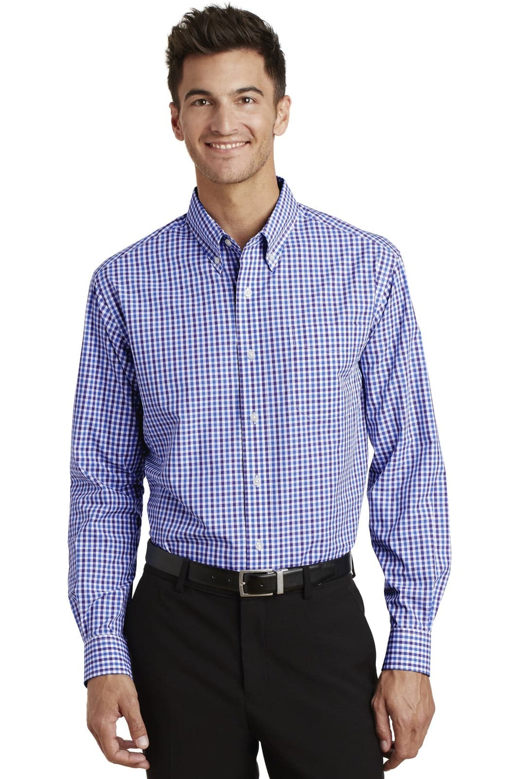Port Authority Long Sleeve Gingham Easy Care Shirt