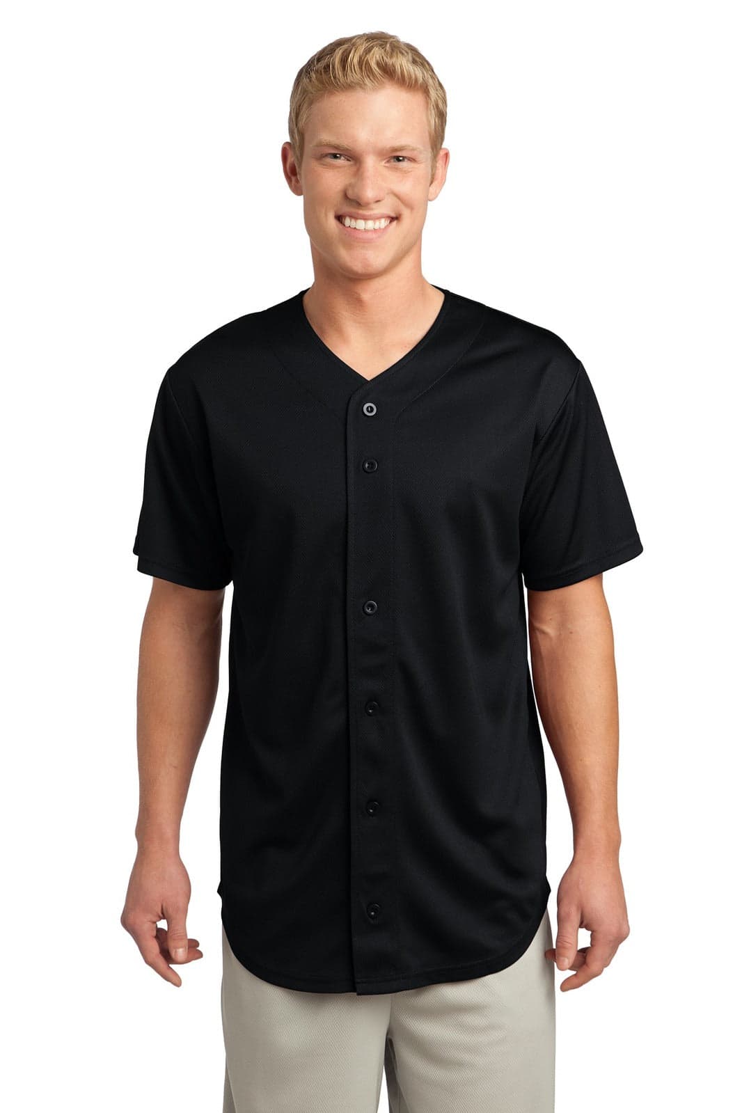 Sport-Tek PosiCharge Tough Mesh Full-Button Jersey