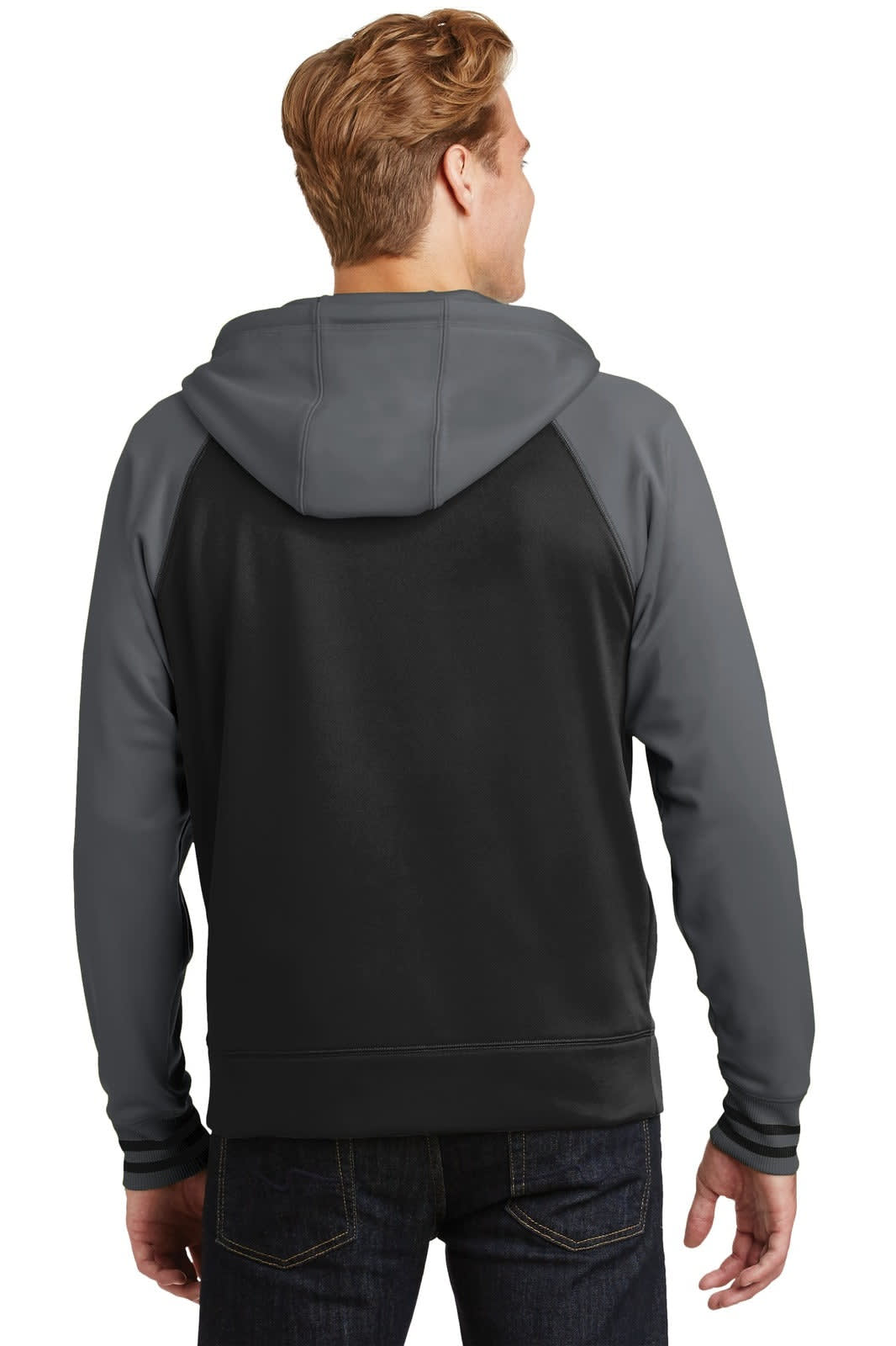 Sport-Tek Sport-Wick Varsity Fleece Full-Zip Hooded Jacket
