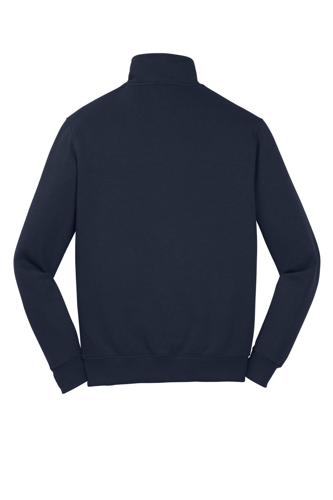 A navy Sport-Tek 1/4-zip sweatshirt with a smooth finish and long sleeves, featuring a simple design.