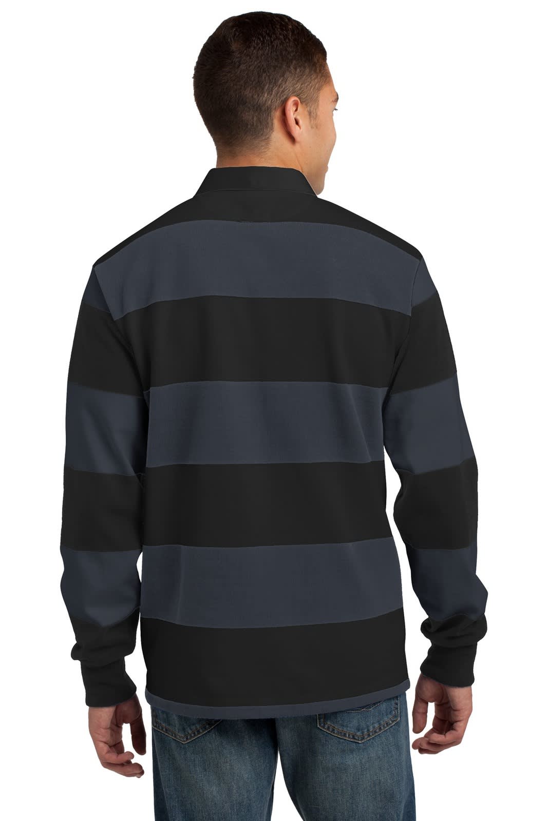 Sport-Tek Classic Long Sleeve Rugby Polo
