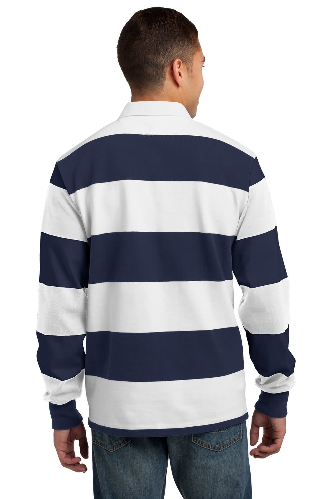Sport-Tek Classic Long Sleeve Rugby Polo