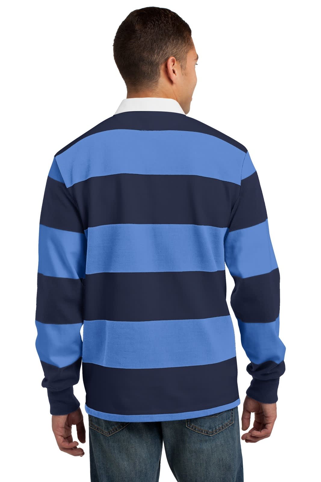 Sport-Tek Classic Long Sleeve Rugby Polo
