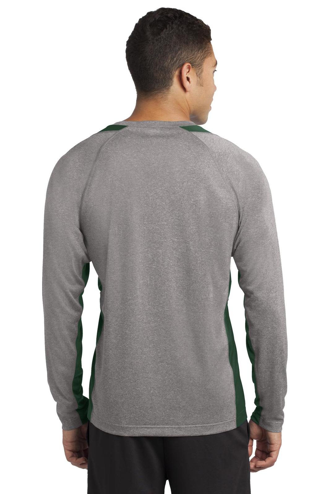 Sport-Tek Long Sleeve Heather Colorblock Contender Tee