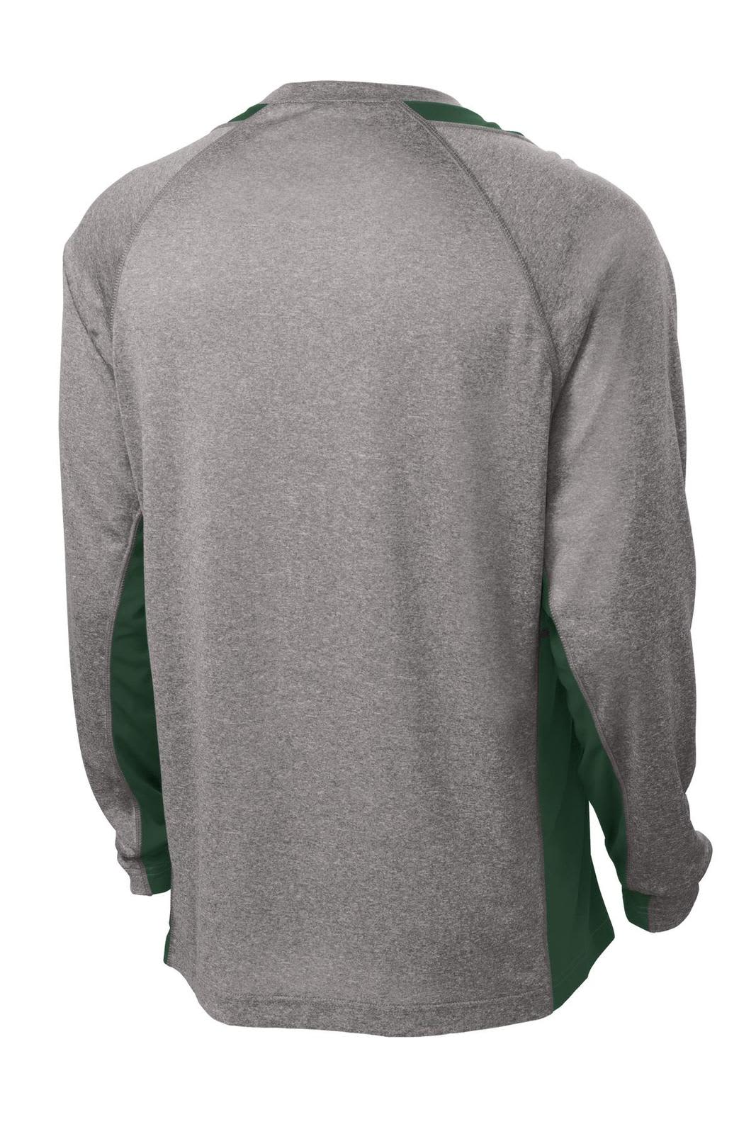 Sport-Tek Long Sleeve Heather Colorblock Contender Tee