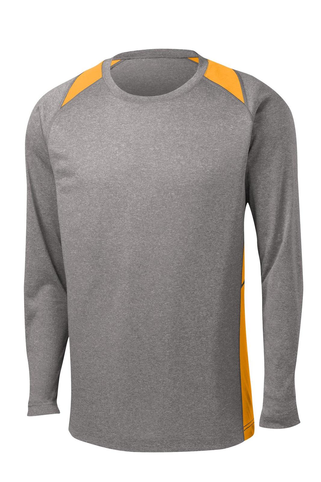 Sport-Tek Long Sleeve Heather Colorblock Contender Tee