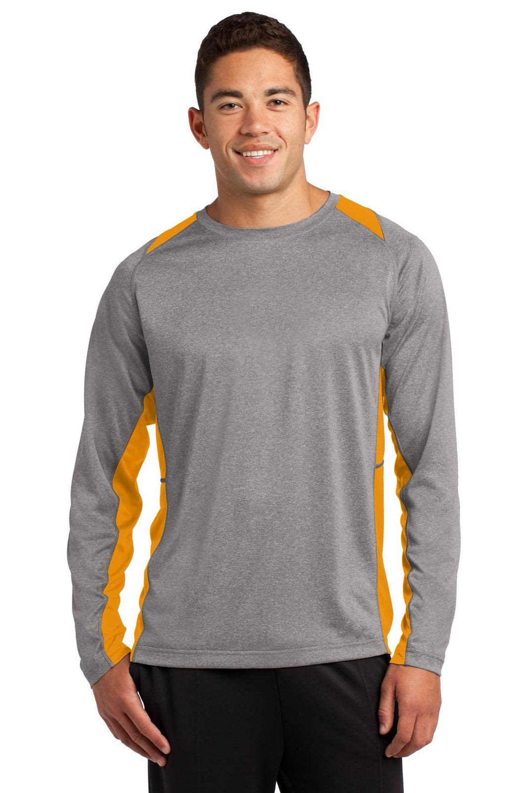 Sport-Tek Long Sleeve Heather Colorblock Contender Tee