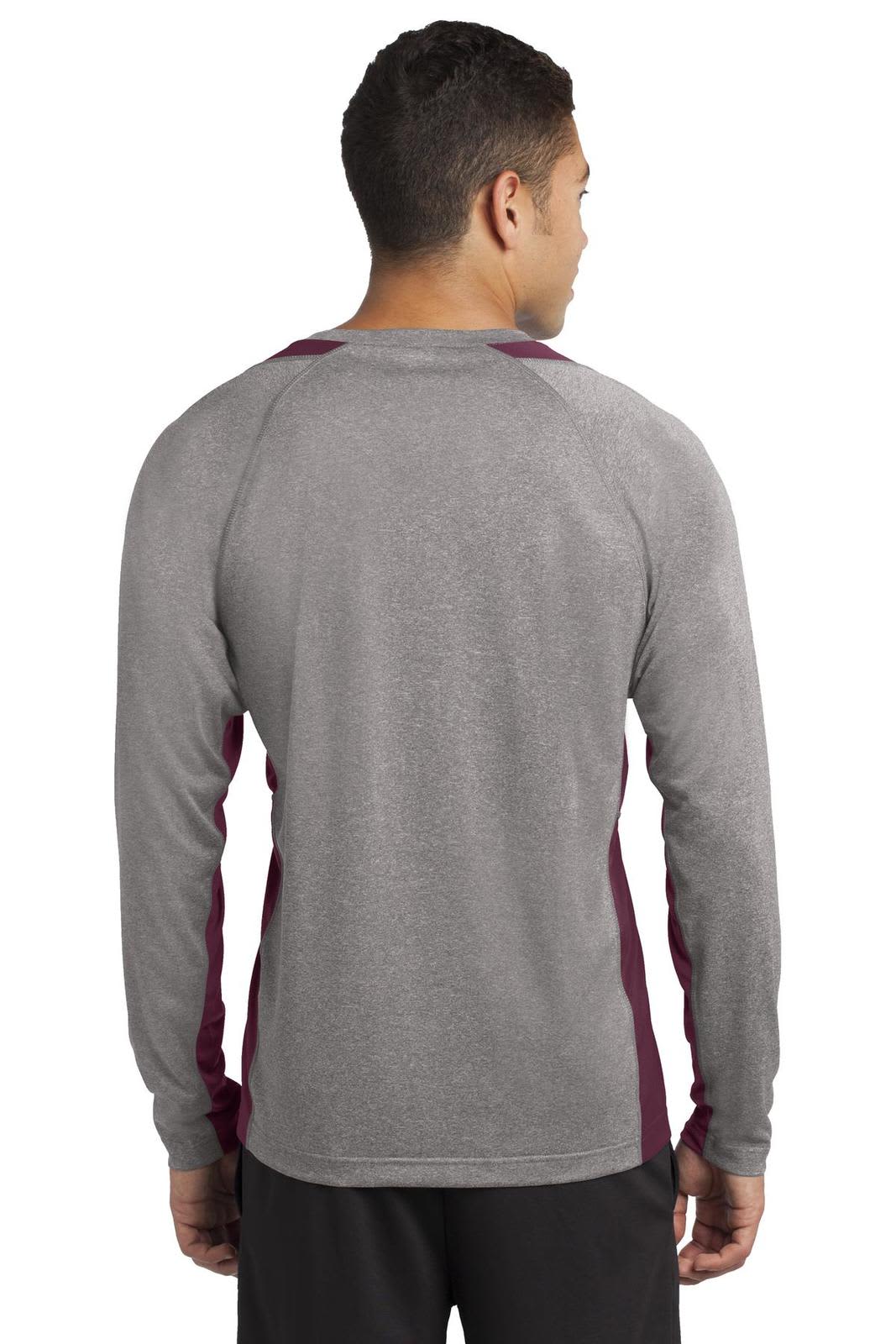 Sport-Tek Long Sleeve Heather Colorblock Contender Tee