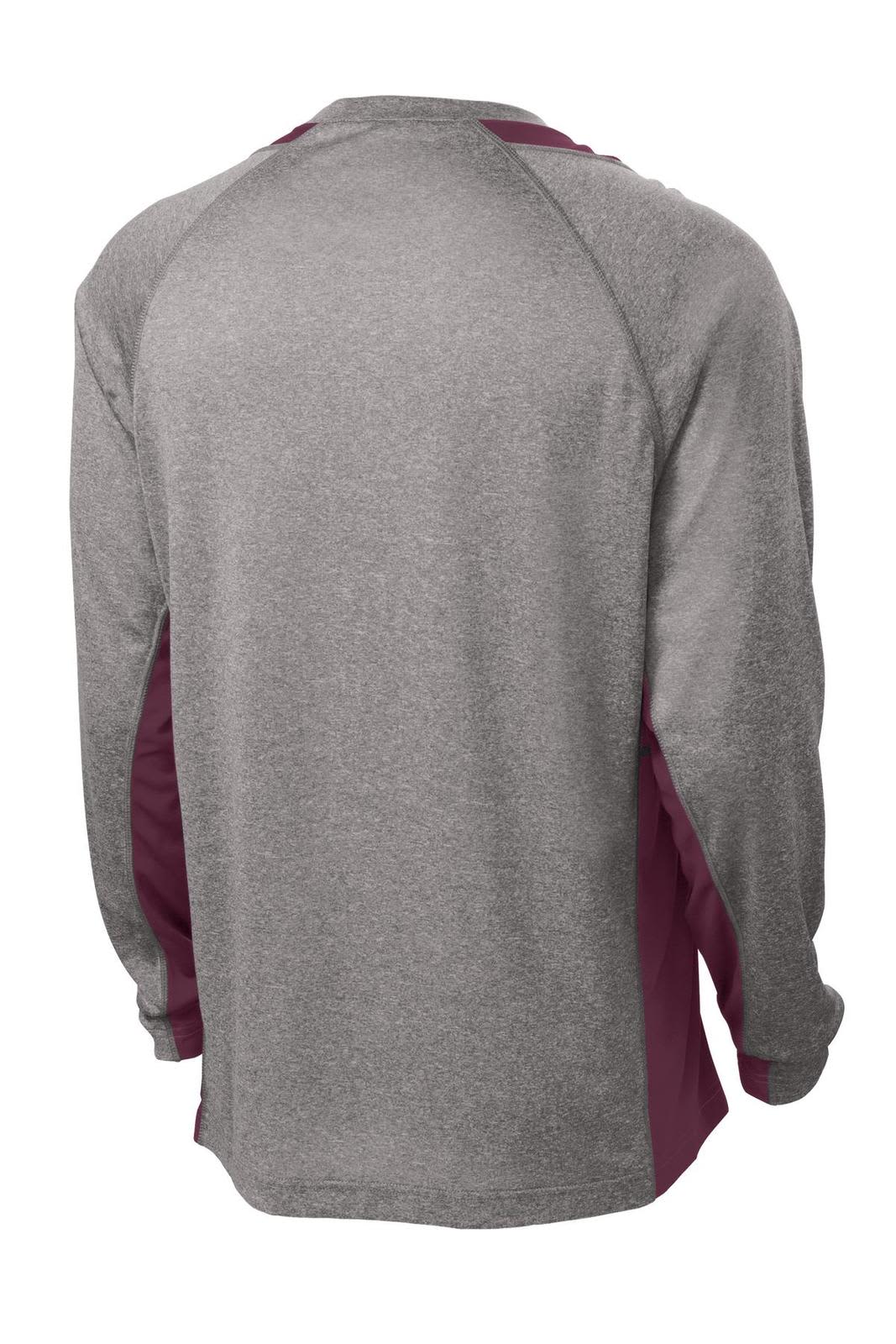 Sport-Tek Long Sleeve Heather Colorblock Contender Tee