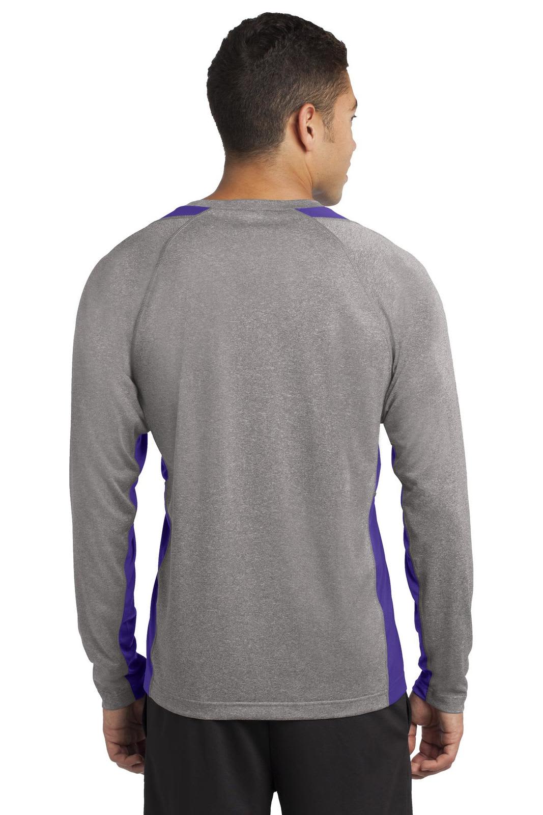 Sport-Tek Long Sleeve Heather Colorblock Contender Tee