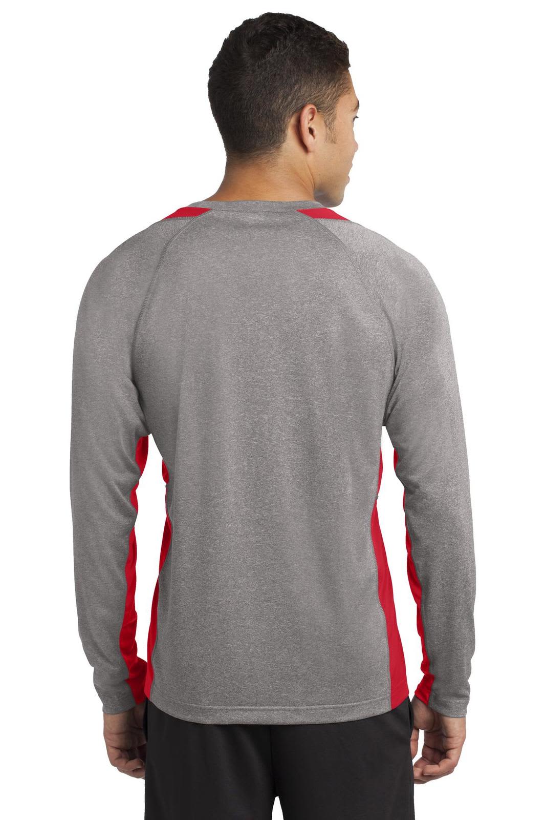 Sport-Tek Long Sleeve Heather Colorblock Contender Tee