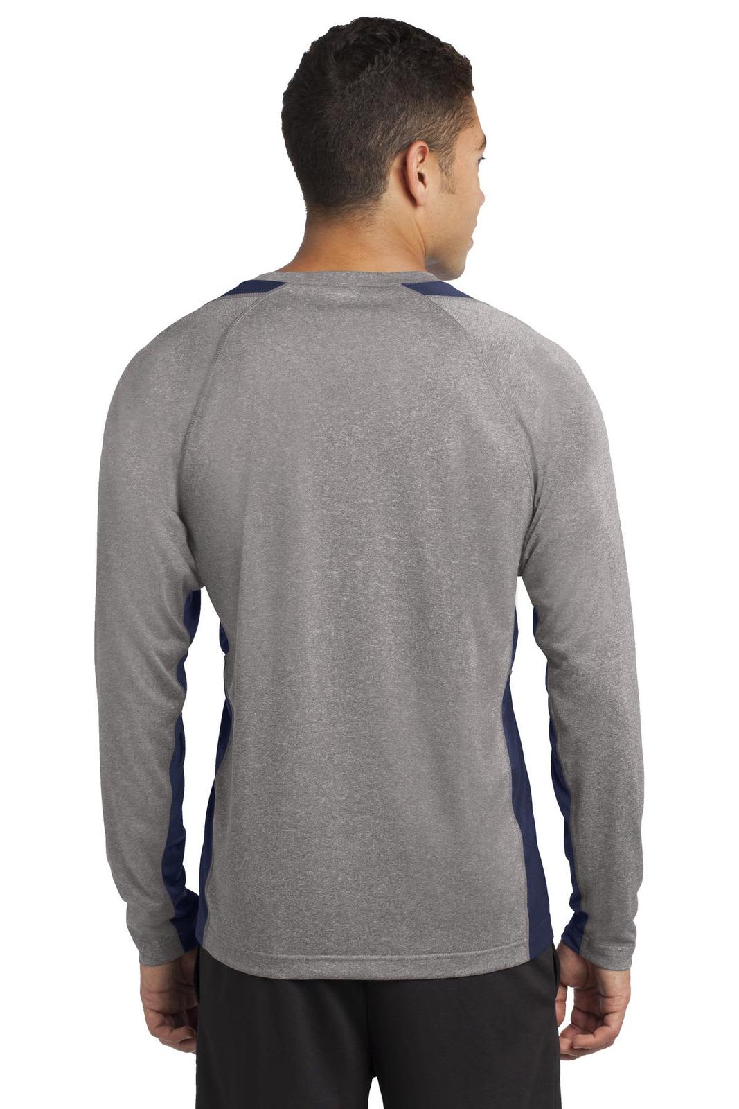 Sport-Tek Long Sleeve Heather Colorblock Contender Tee