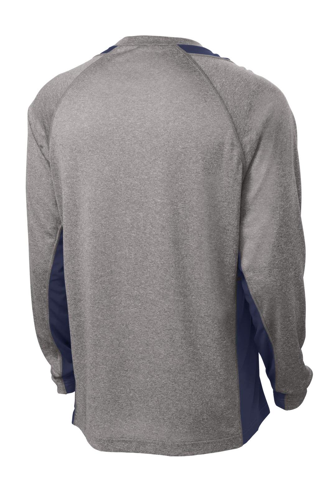 Sport-Tek Long Sleeve Heather Colorblock Contender Tee
