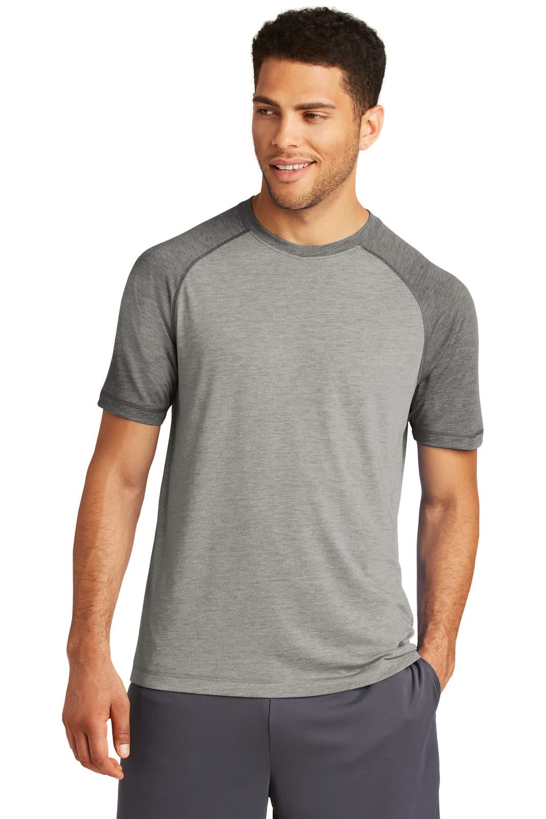Sport-Tek PosiCharge Tri-Blend Wicking Raglan Tee