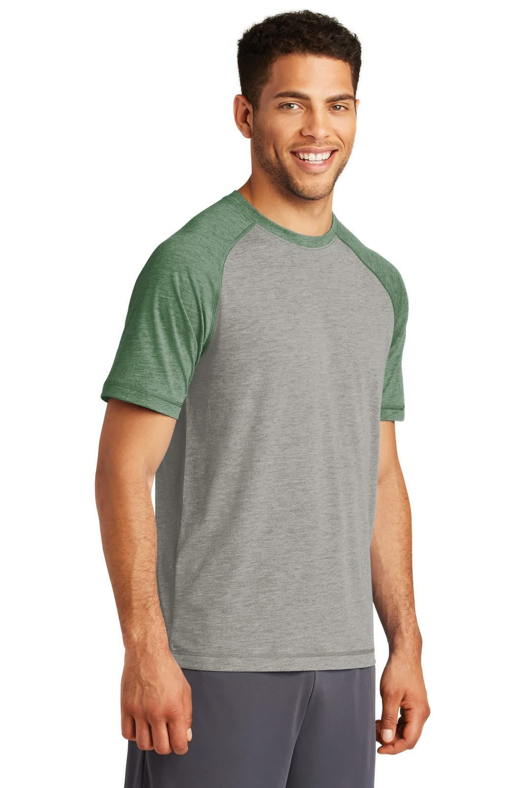 Sport-Tek PosiCharge Tri-Blend Wicking Raglan Tee