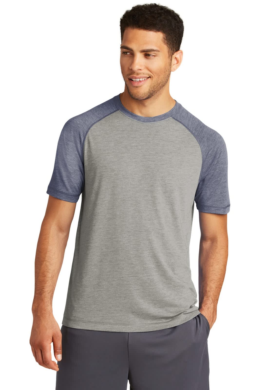 Sport-Tek PosiCharge Tri-Blend Wicking Raglan Tee