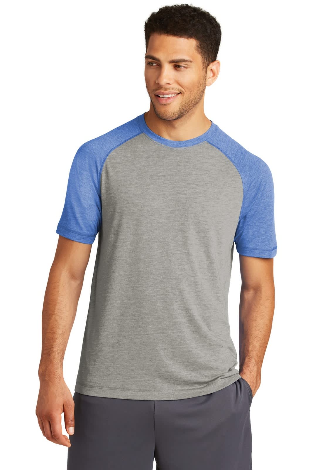 Sport-Tek PosiCharge Tri-Blend Wicking Raglan Tee