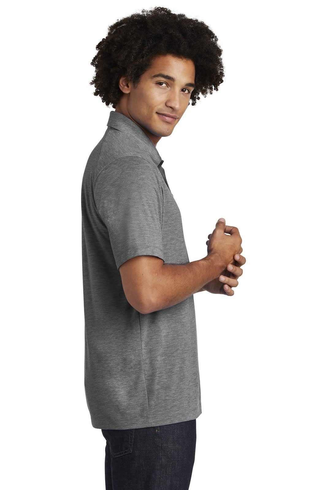 Sport-Tek  PosiCharge  Tri-Blend Wicking Polo