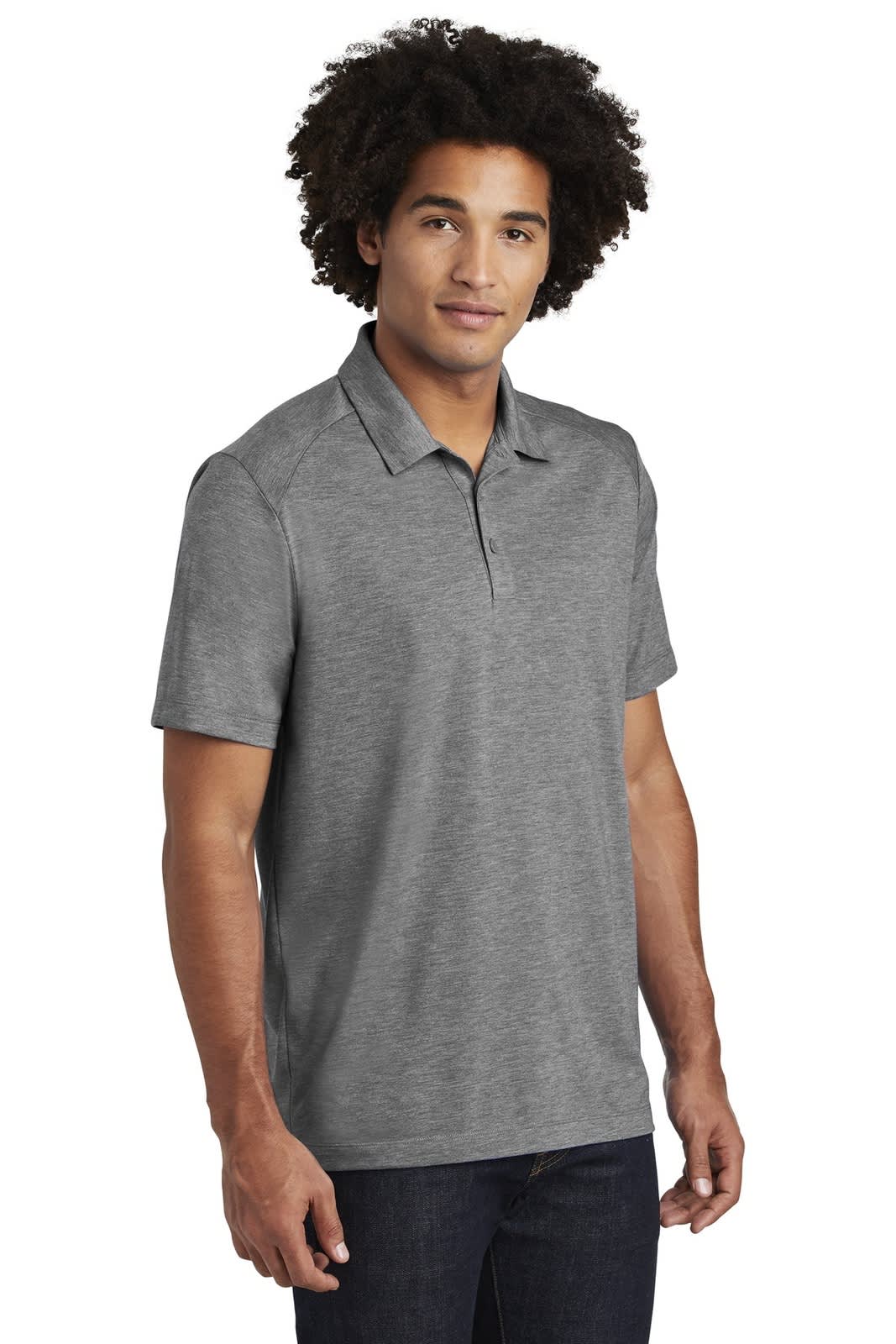 Sport-Tek  PosiCharge  Tri-Blend Wicking Polo