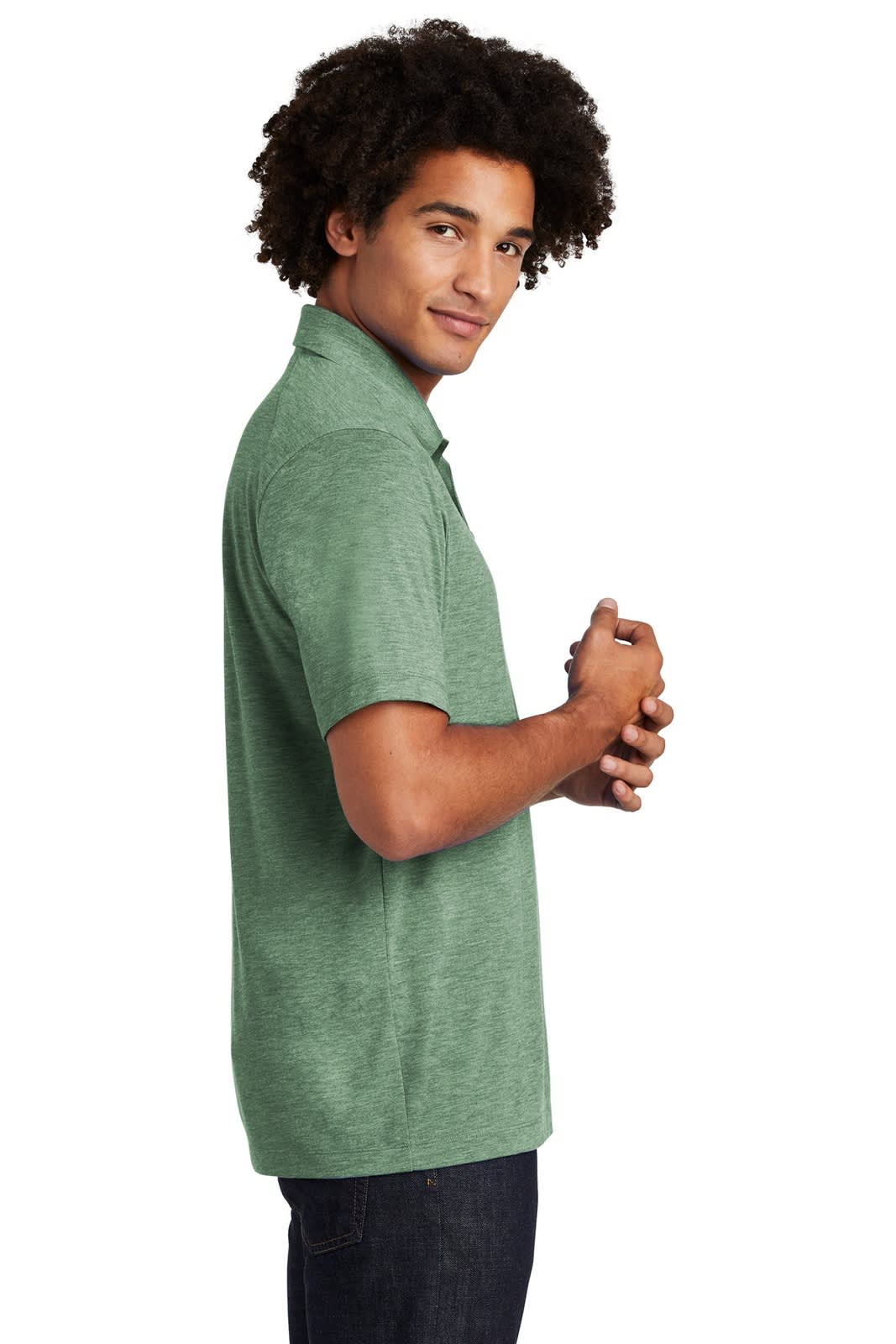 Sport-Tek  PosiCharge  Tri-Blend Wicking Polo