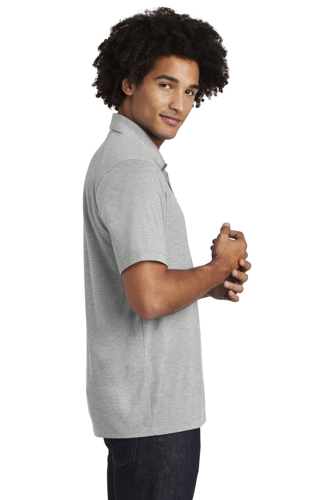 Sport-Tek  PosiCharge  Tri-Blend Wicking Polo