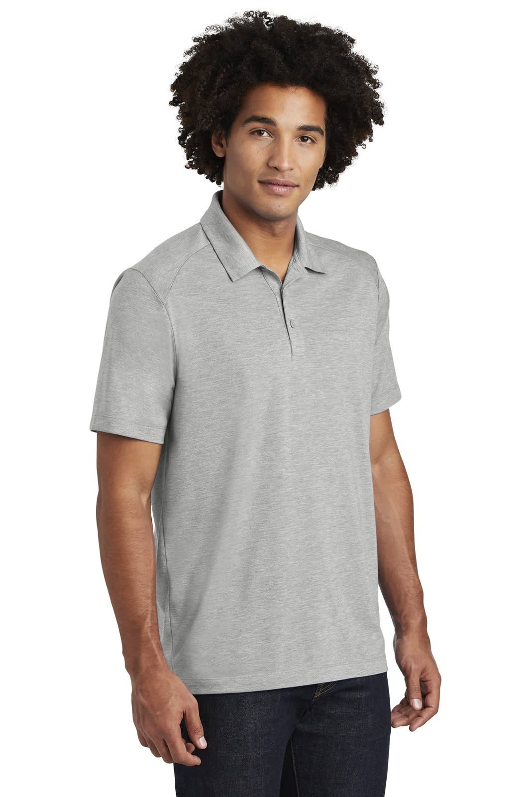 Sport-Tek  PosiCharge  Tri-Blend Wicking Polo