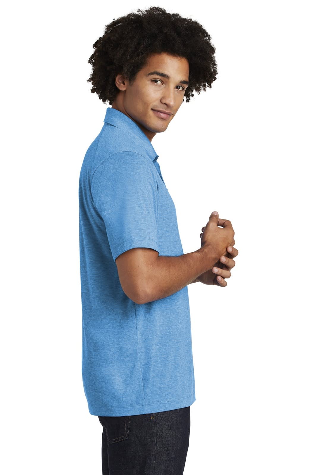 Sport-Tek  PosiCharge  Tri-Blend Wicking Polo