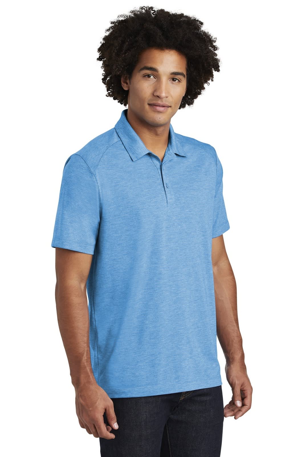 Sport-Tek  PosiCharge  Tri-Blend Wicking Polo