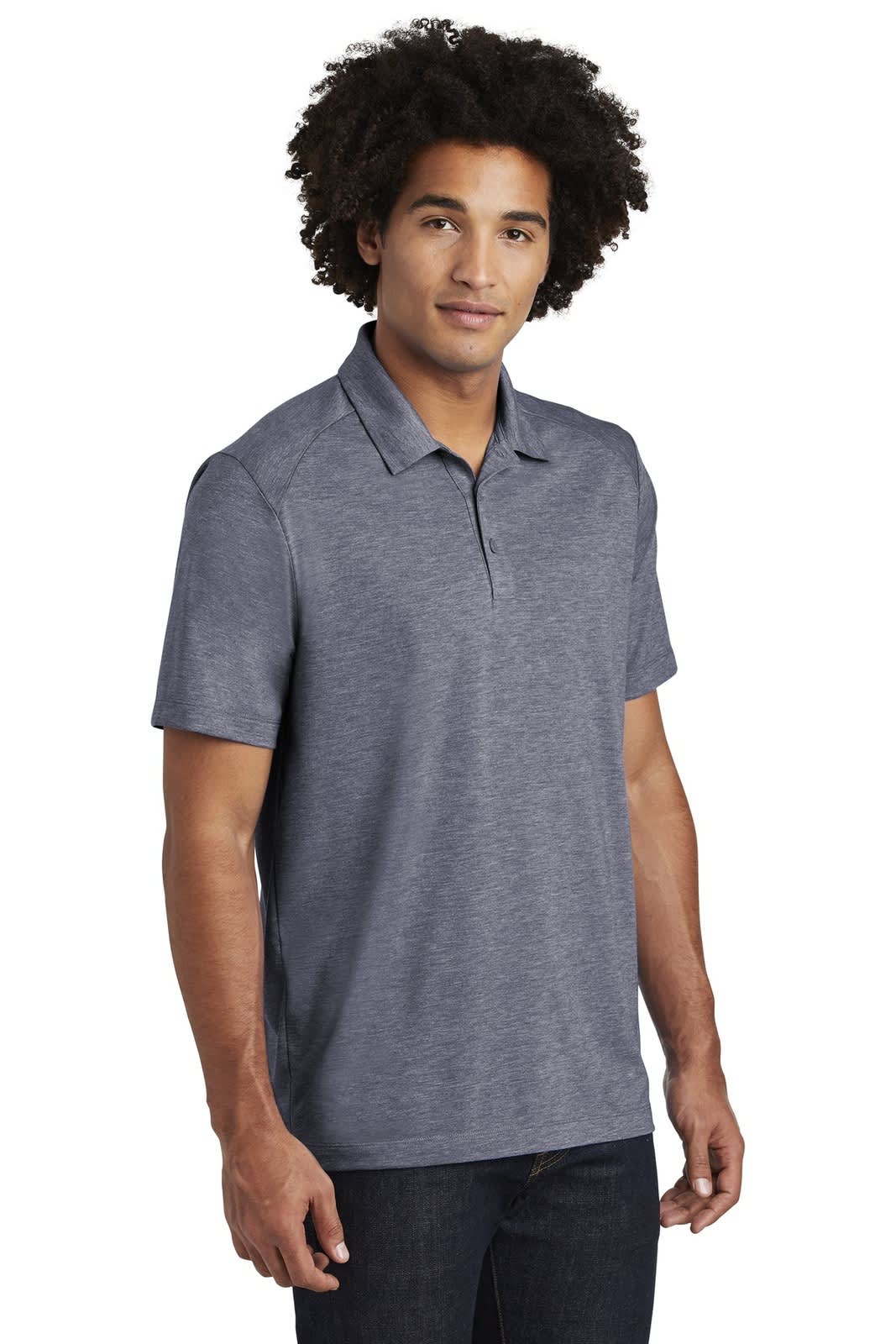 Sport-Tek  PosiCharge  Tri-Blend Wicking Polo