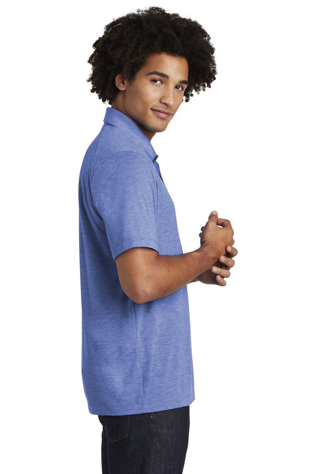 Sport-Tek  PosiCharge  Tri-Blend Wicking Polo