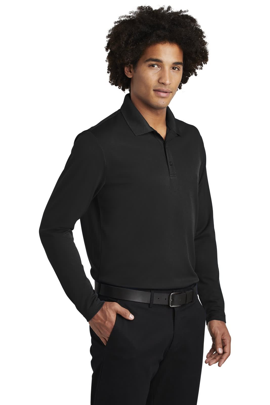 Sport-Tek  PosiCharge  RacerMesh  Long Sleeve Polo
