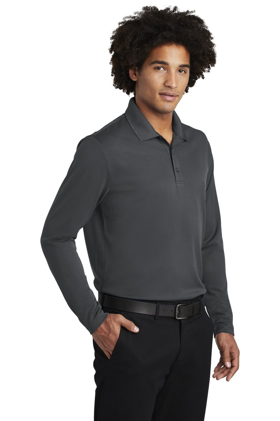 Sport-Tek  PosiCharge  RacerMesh  Long Sleeve Polo