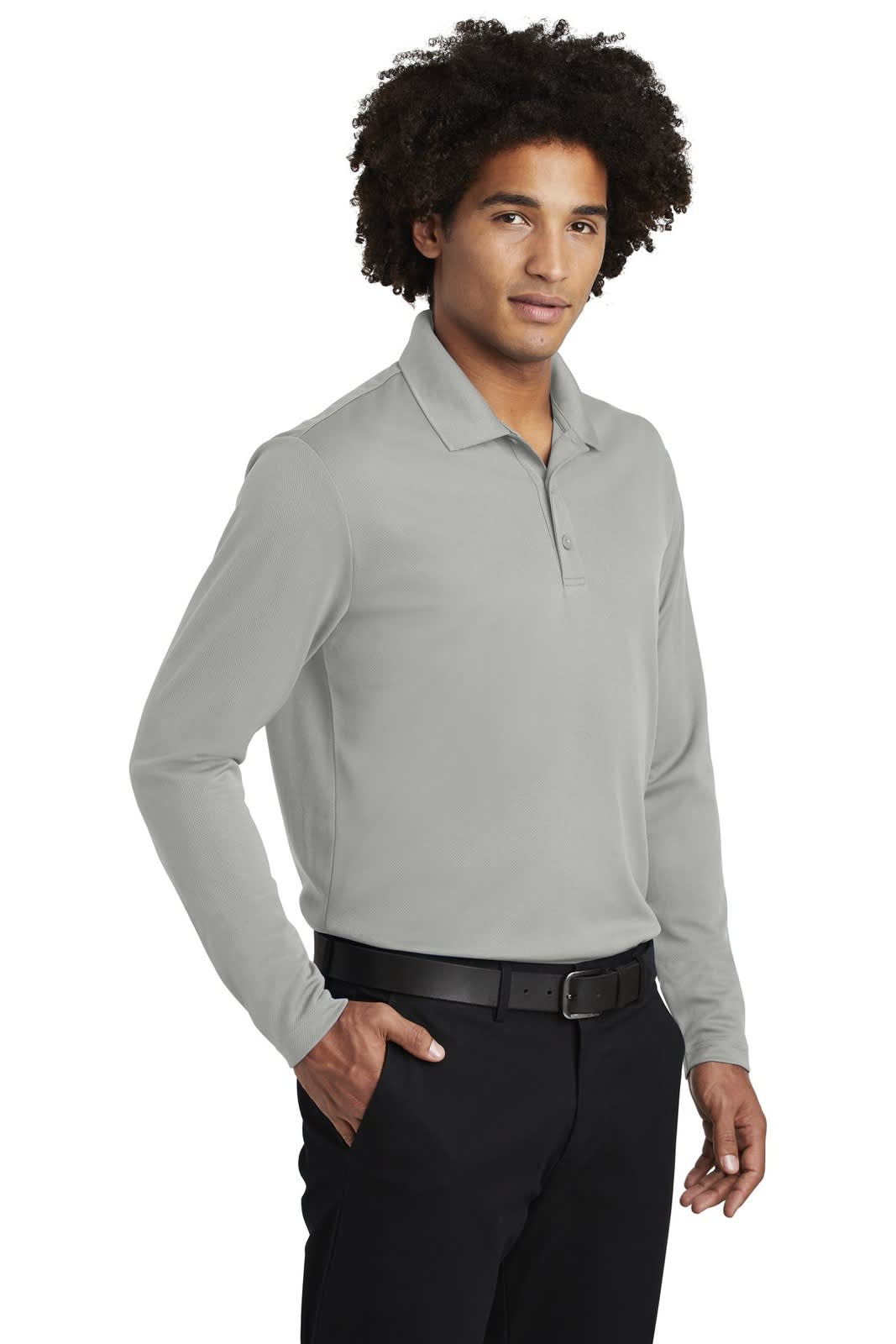 Sport-Tek  PosiCharge  RacerMesh  Long Sleeve Polo