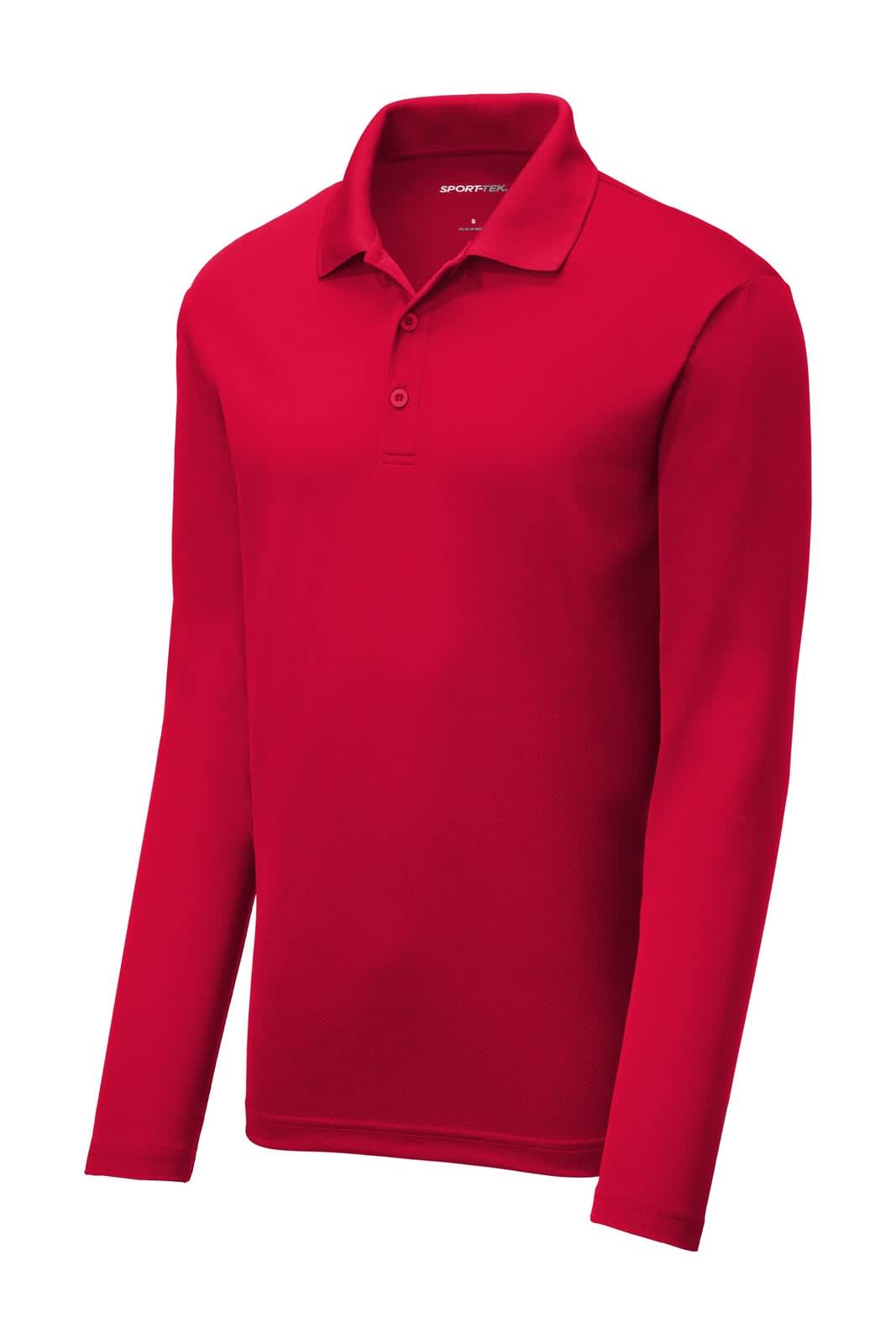Sport-Tek  PosiCharge  RacerMesh  Long Sleeve Polo