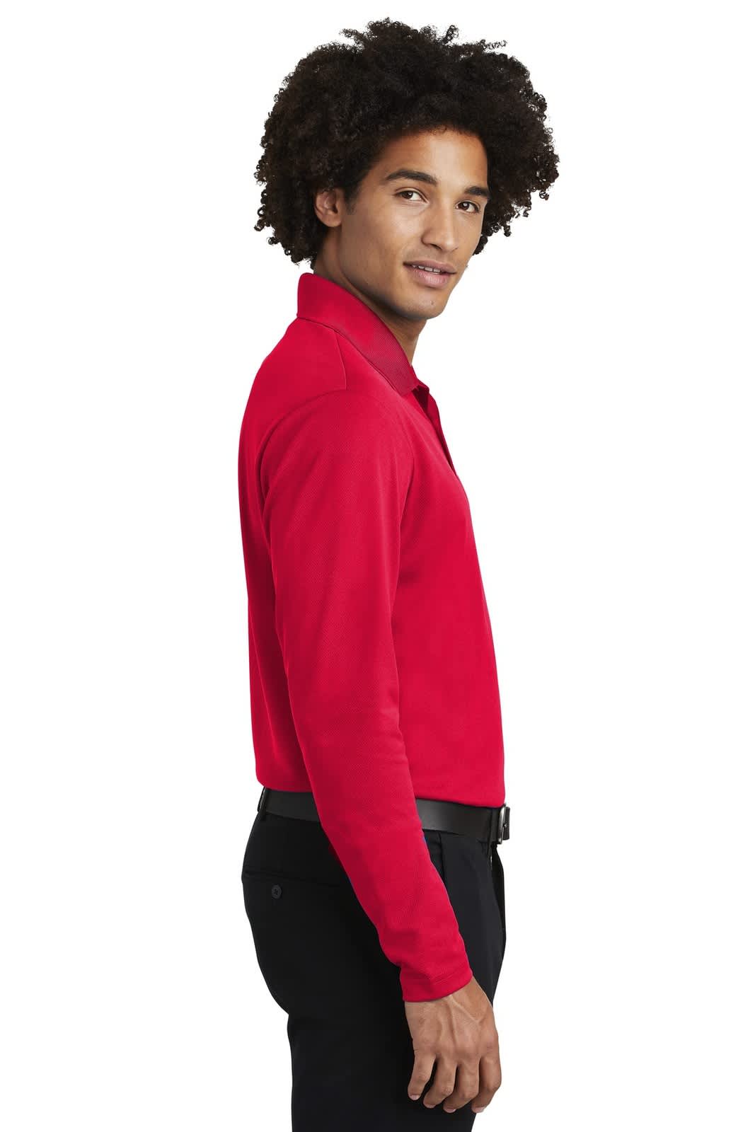 Sport-Tek  PosiCharge  RacerMesh  Long Sleeve Polo